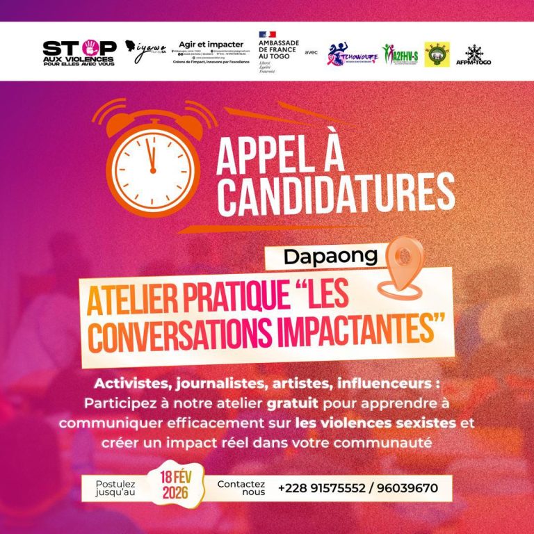 Dapaong accueille l’atelier « Les Conversations Impactantes » pour lutter contre les violences basées sur le genre